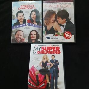 American Sweethearts, The Wedding Date and My Super Ex-Girlfriend DVDS